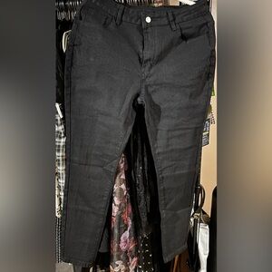 SHEIN Black High Rise Women Jeans